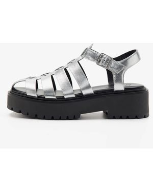 OFF THE HOOK – cally – ledersandalen - Schwarz