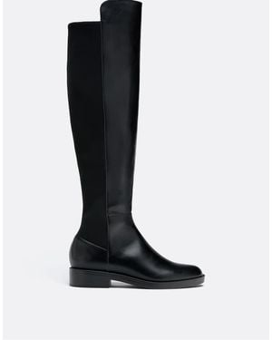 Stradivarius Riding Over The Knee Boots - Black