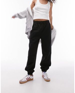 TOPSHOP Oversized Joggingbroek Met Aansluitende Boorden - Zwart