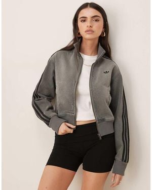 adidas Originals Denim Track Top - Grey