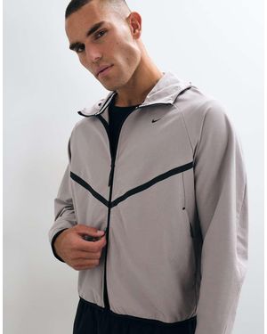 Nike Tech Shori Knitted Windrunner Full Zip Jacket - Grey