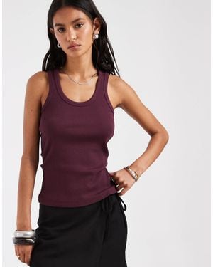JJXX Frida Ribbed Vest - Purple
