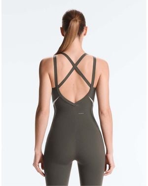 Oysho Compressive Reflective Jumpsuit - Grey