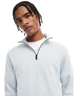 BOSS Quarter Zip Sweatshirt - White