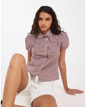 ASOS Overhemd Met Peter Pan-Kraag En Kapmouwtjes - Meerkleurig