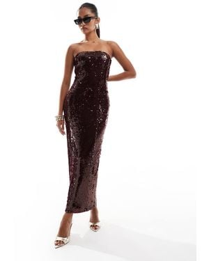 Pretty Lavish Strapless Embellished Midaxi Dress - Multicolour