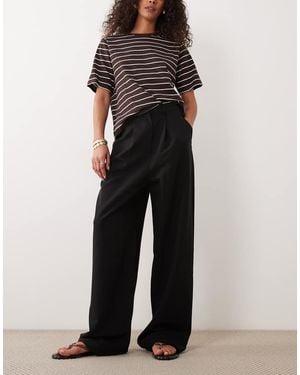 Miss Selfridge Tailored Wide Leg Trouser - Black