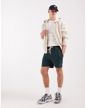 ASOS Oversized Bubble Herringbone Jersey Shorts - Green