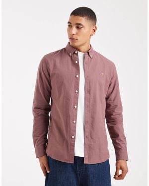 Farah Brewer Long Sleeve Shirt - Red