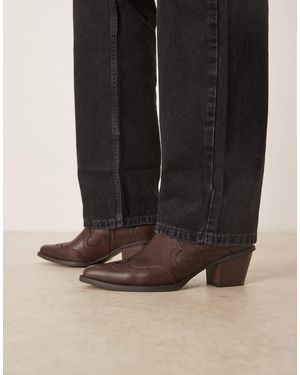ASOS Western Chelsea Boots - Black
