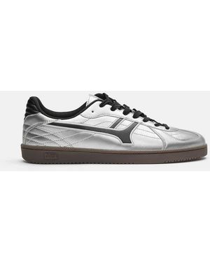 Pull&Bear Retro Metallic Trainers - White