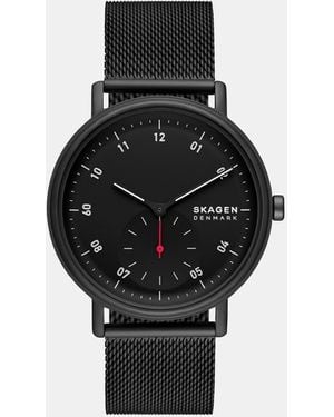Skagen Kuppel Two-Hand Sub-Second, Stainless Steel Watch - Black
