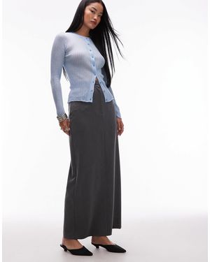 ASOS Tailored Maxi Pencil Skirt - Blue