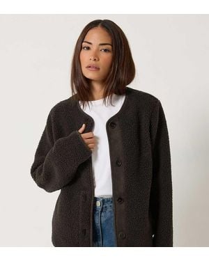 PixieGirl Petite Borg Jacket - Black