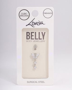 Lovisa – nabelpiercing aus chirurgenstahl - Weiß