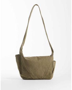 ASOS Canvas Crossbody Bag - Grey