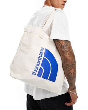 The North Face Large Half Dome Logo Cotton Tote Bag - White