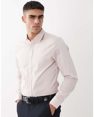 ASOS Slim Textured Dress Shirt - Grey