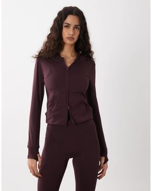 Cotton On Active Ultra Soft Hooded Jacket - Purple