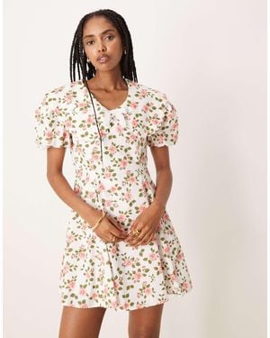 Sister Jane Wild Rose Mini Dress - White