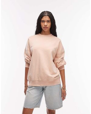 & Other Stories Oversized Crew Neck Sweatshirt - Natural