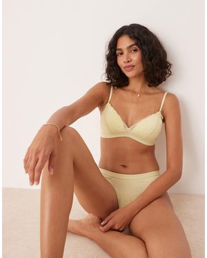 Calvin Klein – modern lace – leicht gefütterter triangel-bh - Braun