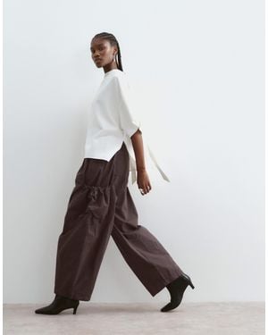 ARRANGE Delphi Drawcord Utility Trouser - White