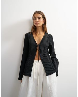 TOPSHOP Bluse mit bindedetail - Weiß