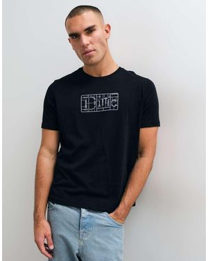 Dime Classic Plastic Logo Regular Fit T-Shirt - Blue