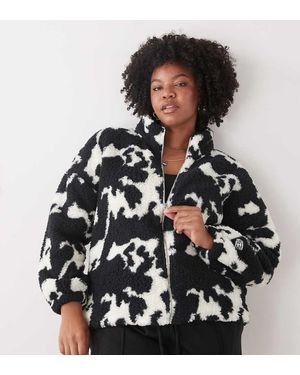 Noisy May Fleece Met Ritssluiting - Zwart