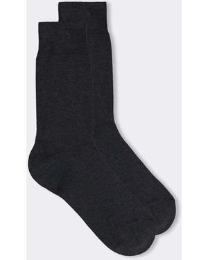 Intimissimi Short Warm Cotton Socks - Black