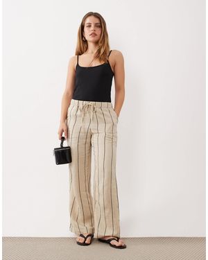 JDY Petite Wide Leg Trouser - Natural