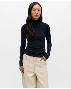 Object Gebreide Pullover - Blauw