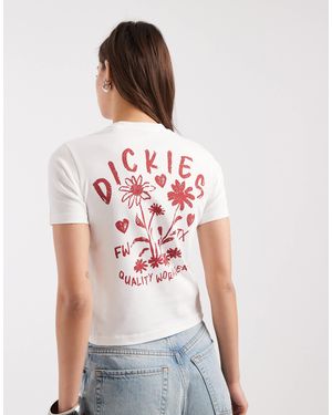 Dickies – cherry fork – knapp geschnittenes t-shirt - Rot