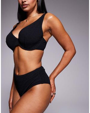 Ivory Rose High Waist Bikini Pant - Blue