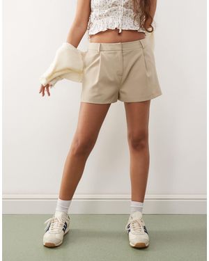 Miss Selfridge Micro Shorts - Natural