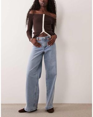 Jdy Vanessa Wide Leg Jeans - Blue