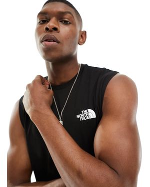 The North Face – simple dome – tanktop mit logo - Braun