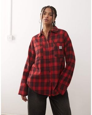 Noisy May Oversize Shirt - Red