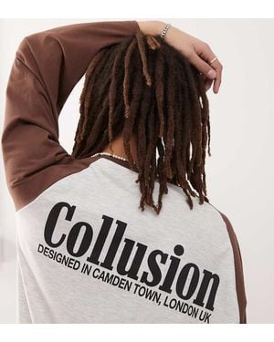 Collusion Raglan T-shirt - Black