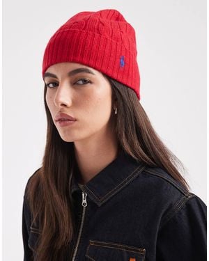 Polo Ralph Lauren Wool Beanie Hat - Black