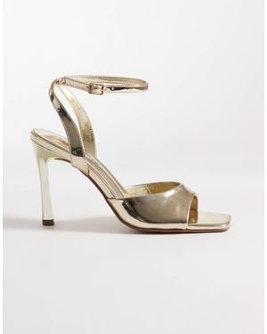 Public Desire June Heeled Sandals - Metallic