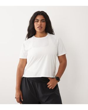 4505 Curve Nylon Performance Mesh Quick Dry Running T-Shirt - White