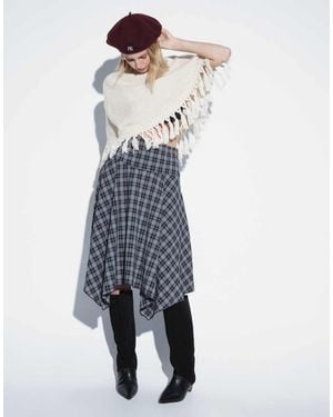 Vero Moda Asymmetric Midi Skirt - Blue