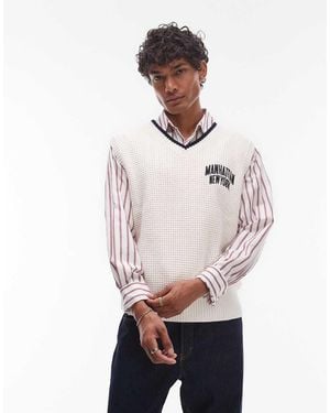 Tommy Hilfiger Manhattan Jumper Vest - Natural