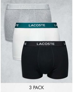 Lacoste Pack De 3 Calzoncillos De Varios Colores De - Multicolor