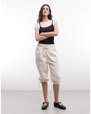 Collusion Cargo Jort - White