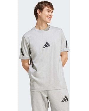 adidas Originals Sportswear Poloshirt ADIDAS Z.N.E. T-SHIRT - Grau