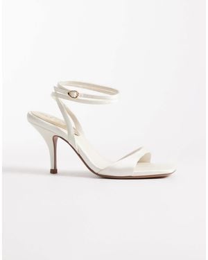 ASOS Hope Barely-there Mid-heel Stiletto Sandals - White