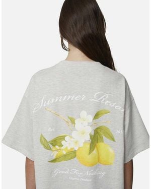 Good For Nothing Oversized Graphic Tee - Grey